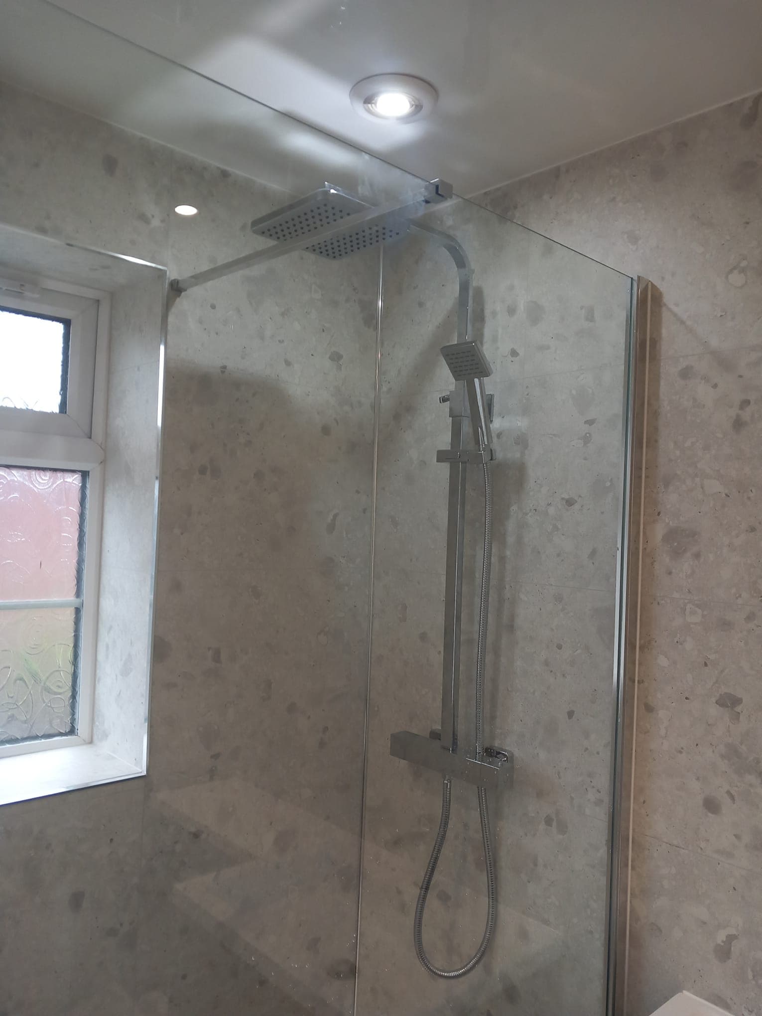 Wet room installation by Pete Jones